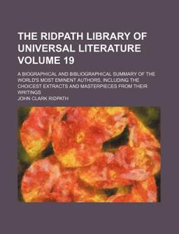 The Ridpath Library of Universal Literature