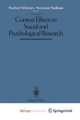 Context Effects in Social and Psychological Research