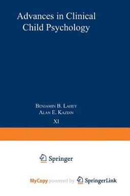 Advances in Clinical Child Psychology