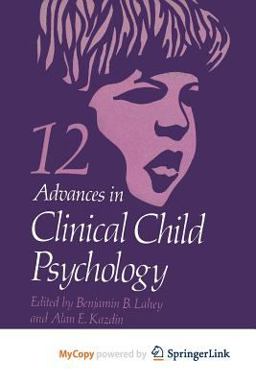Advances in Clinical Child Psychology