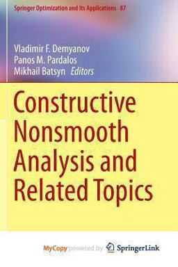 Constructive Nonsmooth Analysis and Related Topics