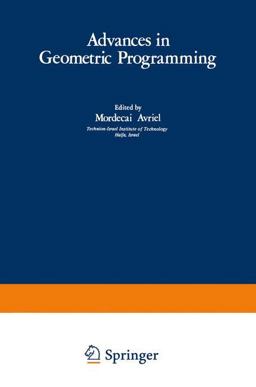 Advances in Geometric Programming Advances in Geometric Programming