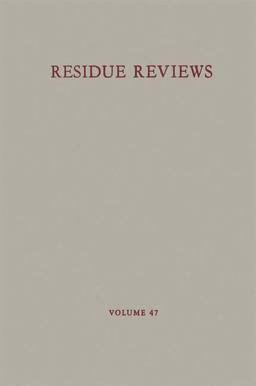 Reviews of Environmental Contamination and Toxicology 47