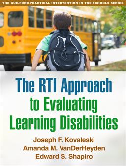 RTI Approach to Evaluating Learning Disabilities  9781462511549 Front Cover