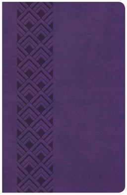 CSB Ultrathin Reference Bible, Value Edition, Purple LeatherTouch