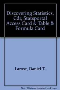 Discovering Statistics, CDR, StatsPortal Access Card and Table and Formula Card Discovering Statistics, CDR, StatsPortal Access Card and Table and Formula Card