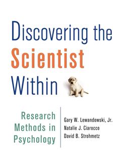 Discovering the Scientist Within Research Methods in Psychology  9781464120442 Front Cover