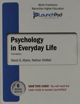 LaunchPad for Myers' Psychology in Everyday Life (Six Month Access)