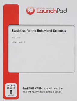 LaunchPad for Nolan's Statistics for the Behavioral Sciences (Six Month Access)