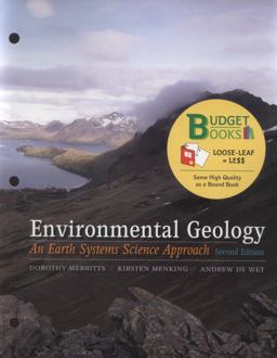 Environmental Geology An Earth Systems Science Approach 2nd 9781464156571 Front Cover