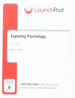 LaunchPad for Myers' Exploring Psychology (1-Term Access)