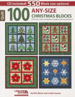 100 Any-Size Christmas Blocks  9781464715921 Front Cover