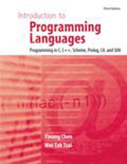 Introduction to Programming Languages Programming in C C++ Scheme Prolog C# and Soa 3rd 9781465205599 Front Cover