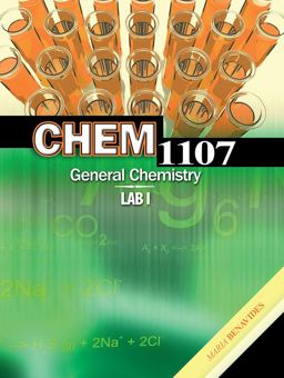 Chem 1107 General Chemistry Lab I  9781465221629 Front Cover