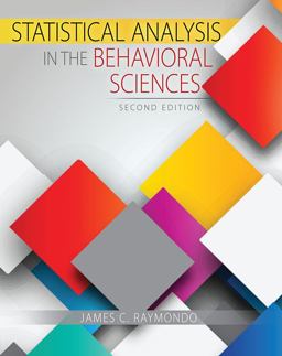 Statistical Analysis in the Behavioral Sciences 2nd 9781465269676 Front Cover