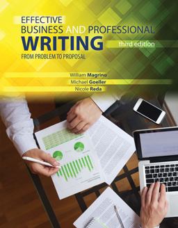 Effective Business and Professional Writing From Problem to Proposal 3rd 9781465277374 Front Cover
