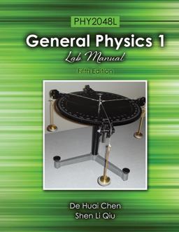 General Physics 1: PHY2048L Lab Manual 5th 9781465291394 Front Cover