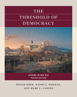 Threshold of Democracy Athens in 403 BCE 4th 9781469670751 Front Cover