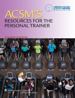 Acsm's Resources for the Personal Trainer Acsm's Resources for the Personal Trainer