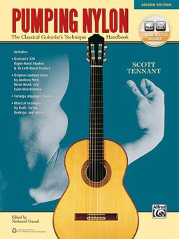 Pumping Nylon The Classical Guitarist's Technique Handbook, Book and Online Audio 2nd 9781470631383 Front Cover