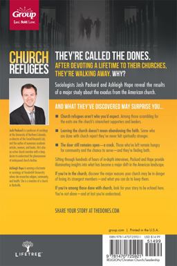 Church Refugees Sociologists Reveal Why People Are DONE with Church but Not Their Faith  9781470725921 Front Cover