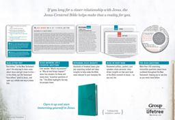 Jesus-Centered Bible NLT, Turquoise Jesus-Centered Bible NLT, Turquoise