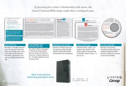 Jesus-Centered Bible NLT, Charcoal Jesus-Centered Bible NLT, Charcoal