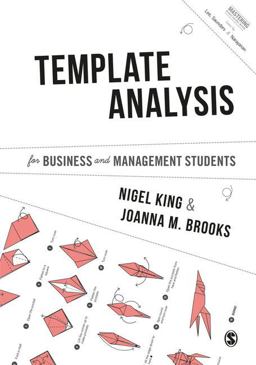 Template Analysis for Business and Management Students  9781473911574 Front Cover