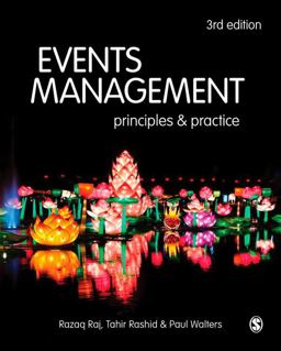 Events Management: Principles and Practice 3rd 9781473948280 Front Cover