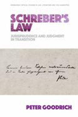 Schreber's Law Jurisprudence and Judgment in Transition  9781474426565 Front Cover