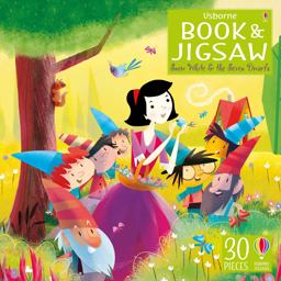An Usborne Jigsaw with a Picture Book Snow White and the Seven Dw