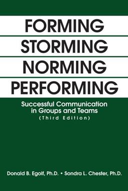 Forming Storming Norming Performing Successful Communication in Groups and Teams 3rd 9781475968439 Front Cover