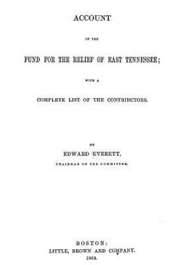 Account of the Fund for the Relief of East Tennessee