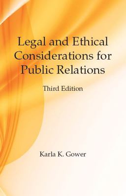 Legal and Ethical Considerations for Public Relations:  9781478635819 Front Cover