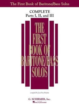 First Book of Solos Complete - Parts I, II and III Baritone/Bass  9781480333246 Front Cover
