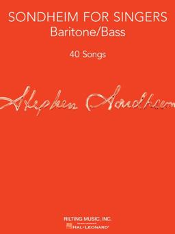 Sondheim for Singers Baritone/Bass (40 Songs)  9781480367173 Front Cover