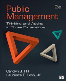 Public Management Thinking and Acting in Three Dimensions 2nd 9781483344324 Front Cover