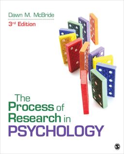 Process of Research in Psychology 3rd 9781483347608 Front Cover