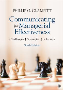 Communicating for Managerial Effectiveness Challenges Strategies Solutions 6th 9781483358512 Front Cover