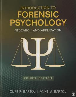 Introduction to Forensic Psychology Research and Application 4th 9781483365312 Front Cover