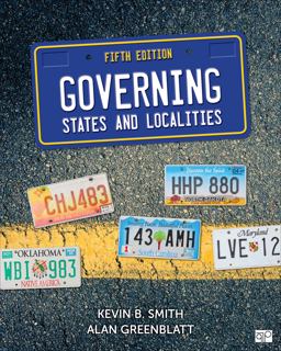 Governing States and Localities:  9781483378039 Front Cover
