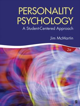 Personality Psychology A Student-Centered Approach 2nd 9781483385259 Front Cover