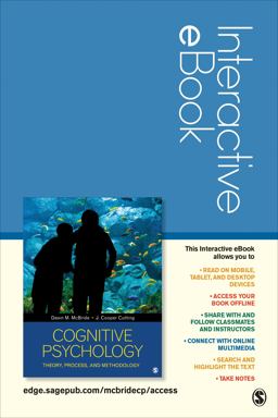 Cognitive Psychology Interactive EBook Theory, Process, and Methodology  9781483394107 Front Cover