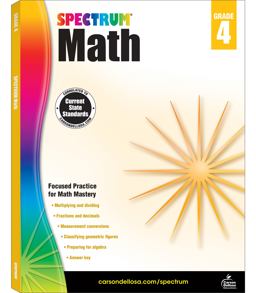 Spectrum Math, Grade 4  9781483808727 Front Cover