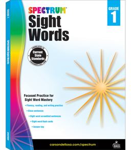 Spectrum Sight Words, Grade 1 Spectrum Sight Words, Grade 1