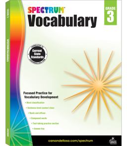 Spectrum Vocabulary, Grade 3 1st 9781483811901 Front Cover