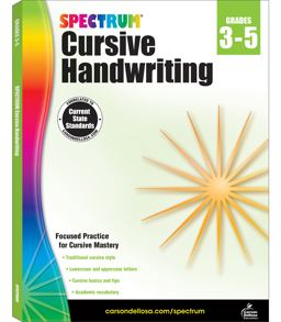 Cursive Handwriting, Grades 3 - 5  9781483813813 Front Cover