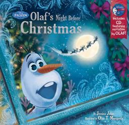 Frozen Olaf's Night Before Christmas Book and CD