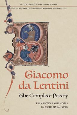 Complete Poetry of Giacomo Da Lentini  9781487503765 Front Cover