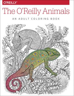 o'Reilly Animals An Adult Coloring Book  9781491955963 Front Cover